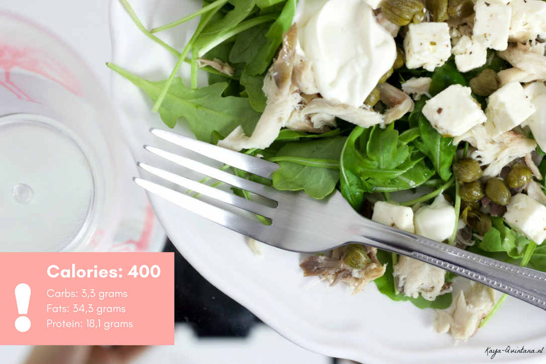 Easy Keto Mackerel salad KayaQuintana.nl